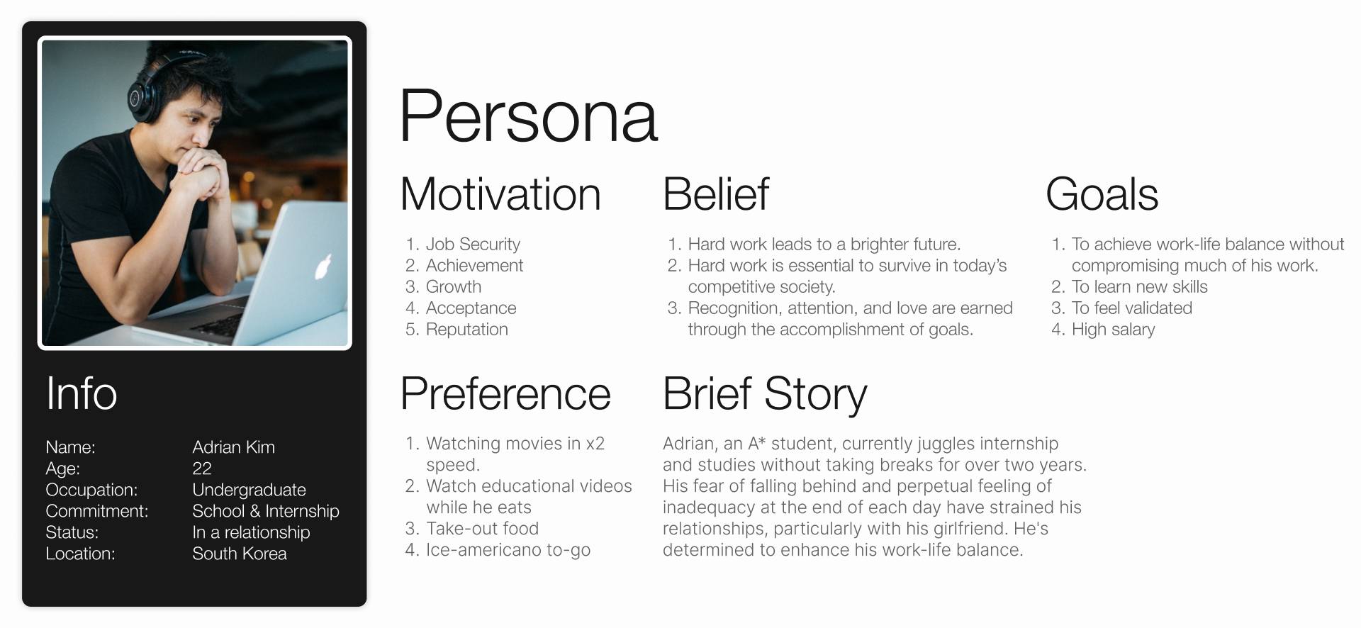 A persona for our application