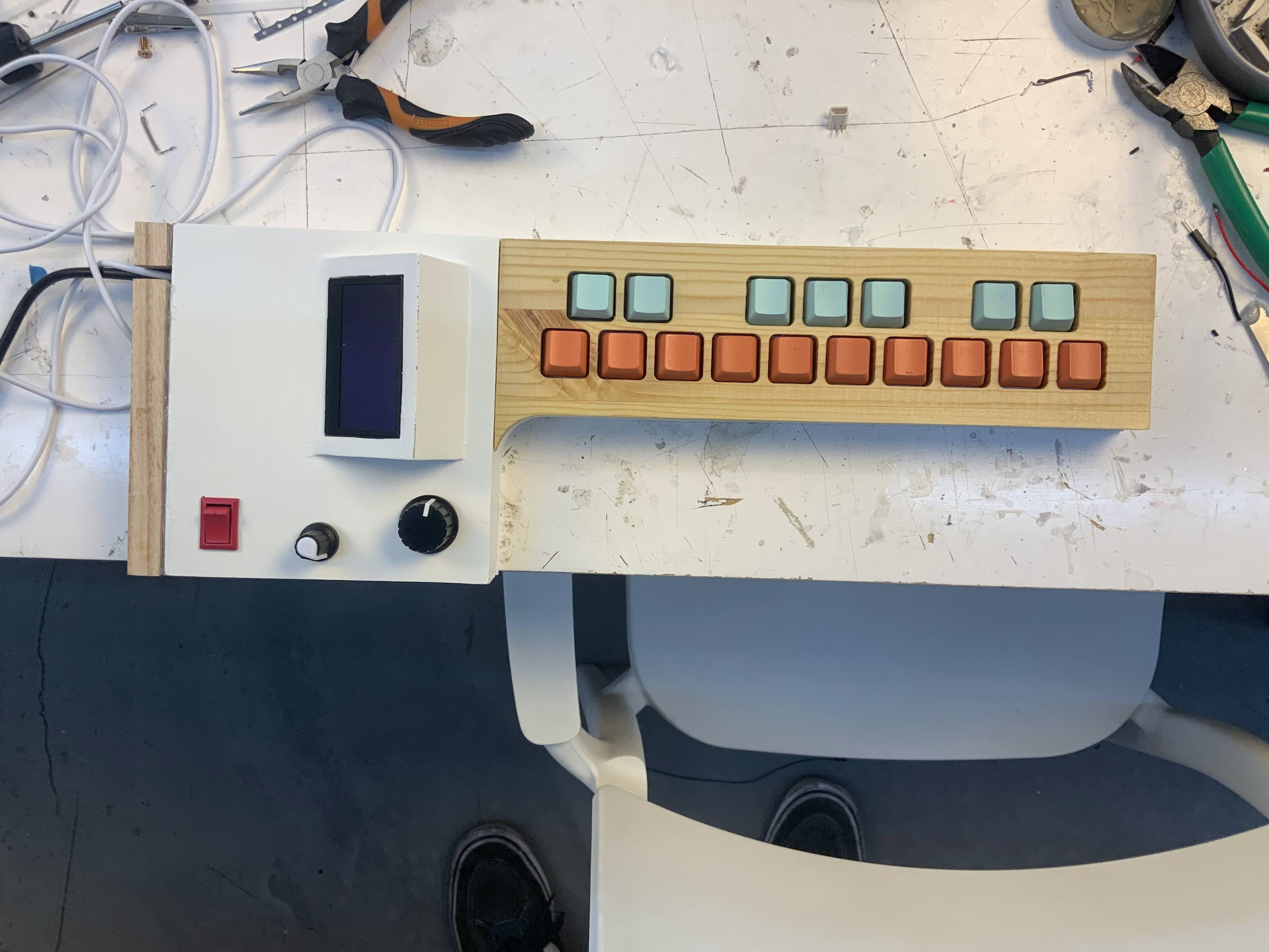 A participant during one of the user testing